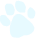 A blue paw print is shown on the ground.