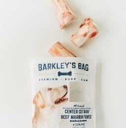 Barkley’s Frozen Fresh Raw Meaty Beef Marrow Bone